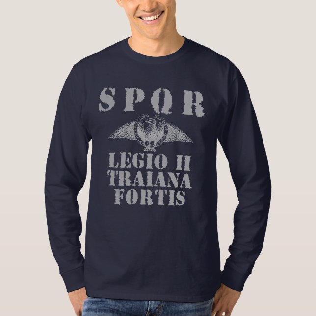02 Trajan's 2nd Strong Roman Legion Eagle Clothing T-Shirt (Front)