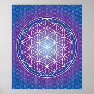 02 TRANSCENDENCE - Flower of Life Poster