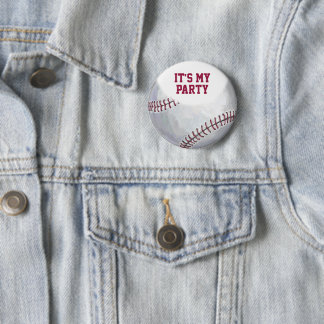 02of12 Birthday Custom Baseball 6 Cm Round Badge