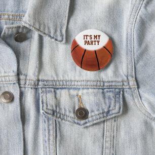 02of12 Birthday Custom Basketball 6 Cm Round Badge