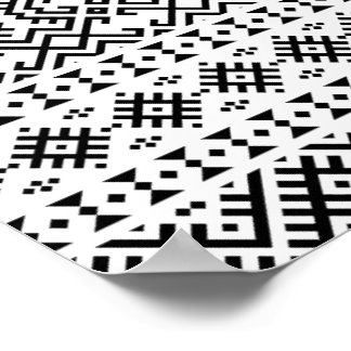 03012020 Tribal ethnic Pattern-10 Poster