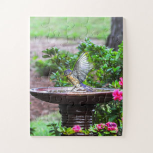030 Bluebird Bath Puzzle 11x14 Kids