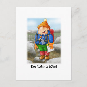 03 Go take a hike Postcard