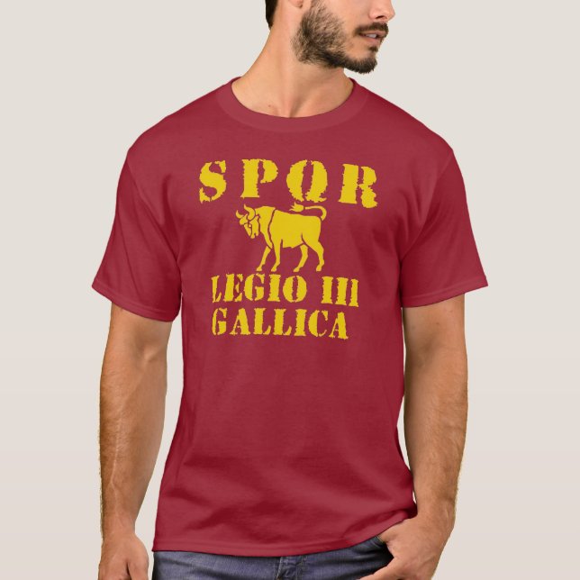 03 Julius Caesar 3rd Gallica Roman Legion T-shirt (Front)