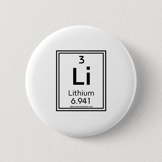 03 Lithium 6 Cm Round Badge (Front)