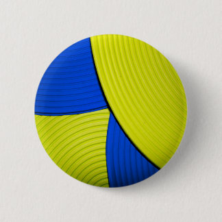 03 Yellow & Blue Abstract Flower Button