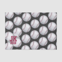 03of12 Baseball Pattern Tissue Paper