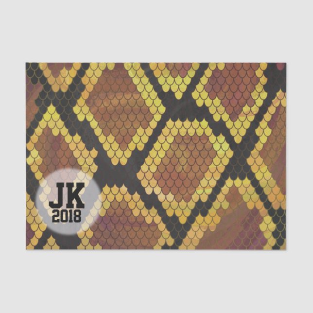 03of12 Snake Pattern Tissue Paper (Front)