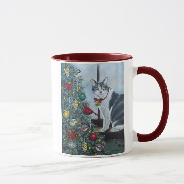 0417 Christmas Cat Mug (Right)