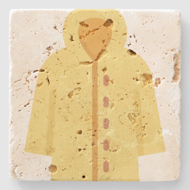 042-raincoat stone coaster (Front)