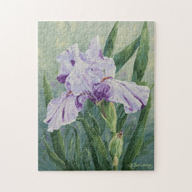 0440 Purple Iris Jigsaw Puzzle (Vertical)