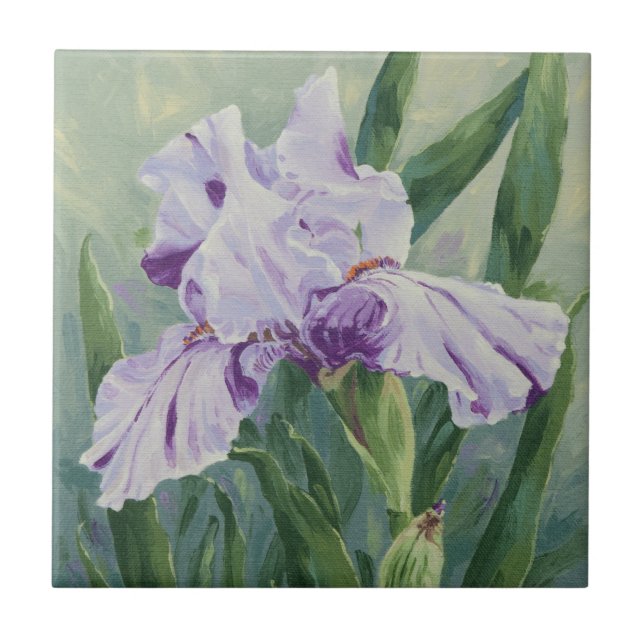 0440 Purple Iris Tile (Front)