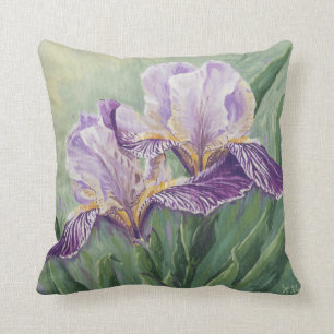 0455 Purple Irises Cushion