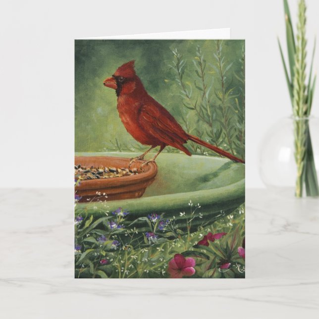 0487 Cardinal Birthday Card (Front)