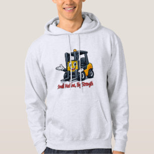 0499 Happy Forklift Cartoon Mascot Gesturing    Hoodie