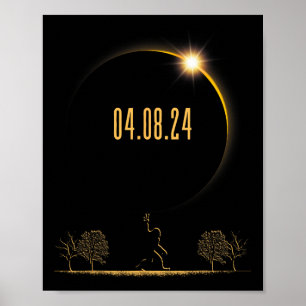 04.08.24 Total Solar Eclipse 2024 Poster