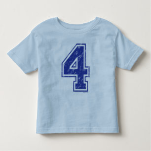 04 Custom Jersey Blue Toddler T-Shirt
