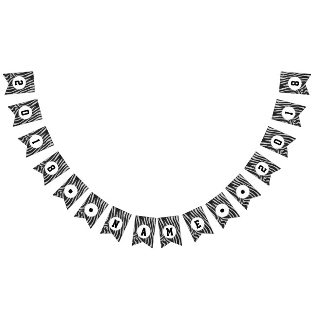 04of12 Zebra Themed Party Bunting (All)