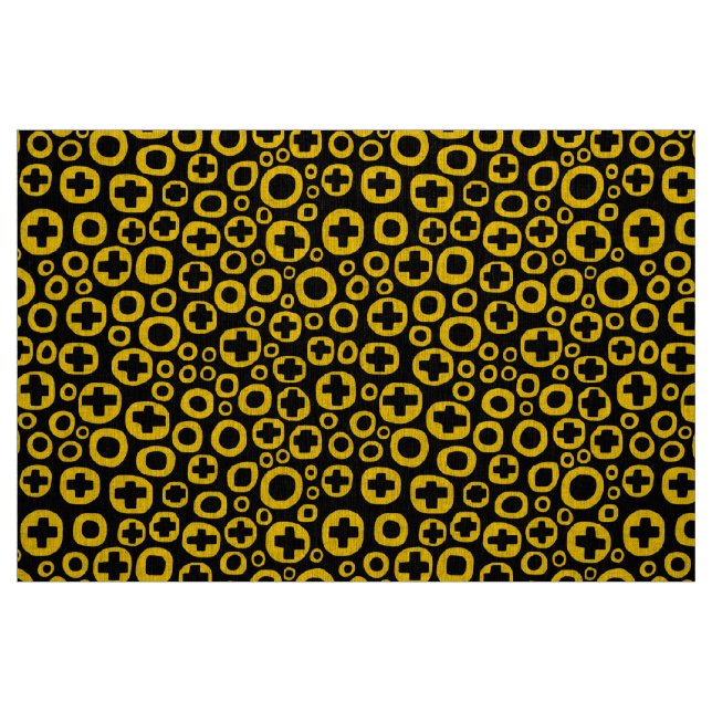 050215 - Amber on Black Fabric (Fat Quarter)