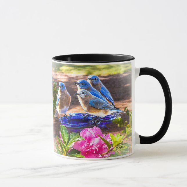 050 Bluebirds Forever 11 oz Classic Mug (Right)