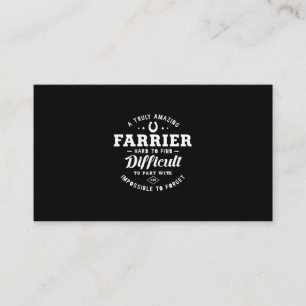 05.A Truly Amazing Farrier Hard To Find Difficult Business Card