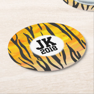 05of12 Custom Tiger Party Coasters