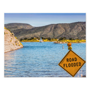 0629-Flooded Road with Sign