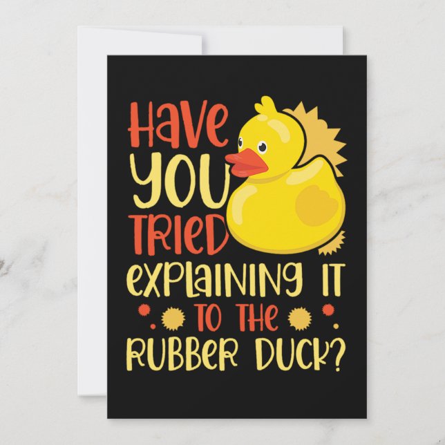 06.Rubber duck for a Duck Lovers Save The Date (Front)