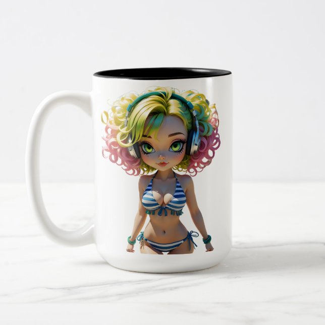 06A Dollz by: Svace - Series 01 Two-Tone Coffee Mug (Left)