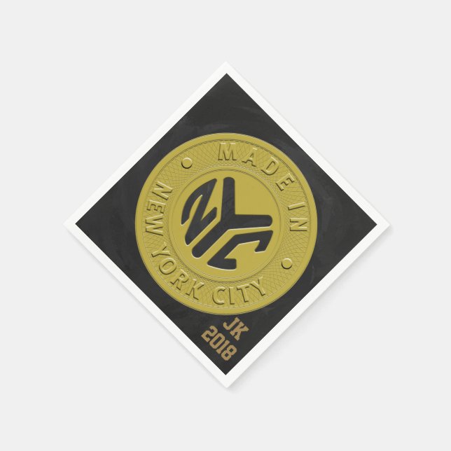 06of12 New York Token Themed Napkins (Corner)