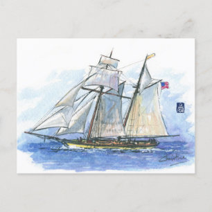 (076) Clipper Ship Postcard