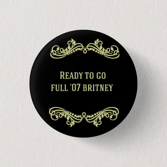 07 Britney 3 Cm Round Badge (Front)