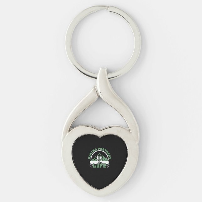07.Hiking Hiking Partners For Life Key Ring (Front)