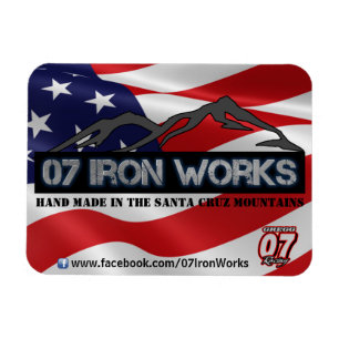 07 Iron Works "Old Glory" Gregg Racing Magnet