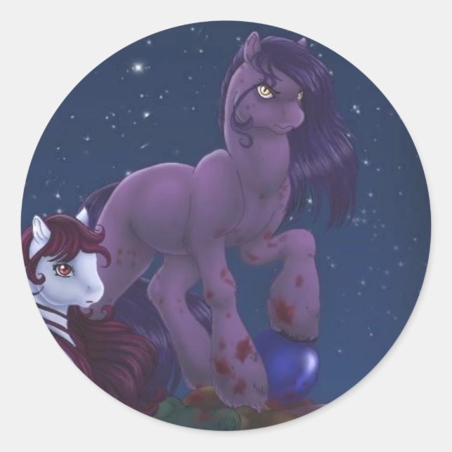 080109sticker classic round sticker (Front)