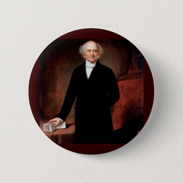 08 Martin Van Buren 6 Cm Round Badge (Front)