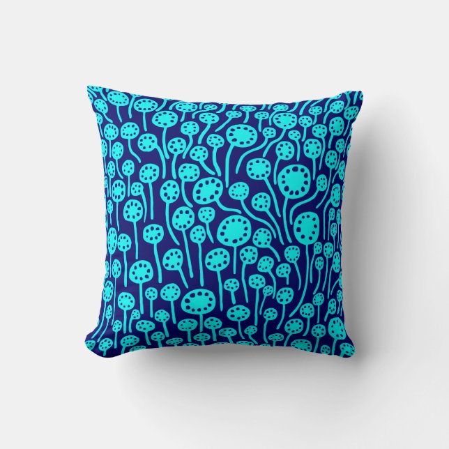 090512 - Cyan on Navy Cushion (Front)