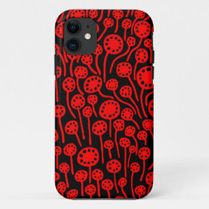 090512 Red on Black iPhone 11 Case