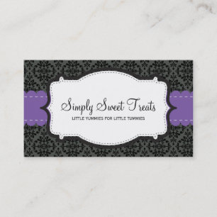 090 Christa :: BUSINESS CARD :: funky damask 10L