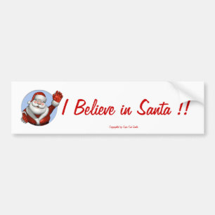 097, Santa#1, 508-685-1124, CapeCodSanta.com Bumper Sticker