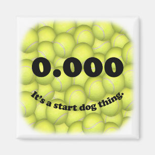 0.000, perfect Flyball start! Refrigerator Magnet
