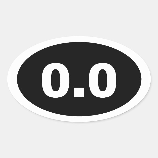 0.0 OVAL STICKER (Front)