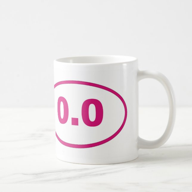 0.0 Pink Magenta Coffee Mug (Right)