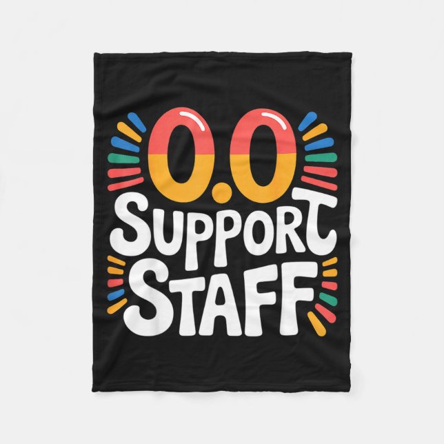 0.0 Suprt Staff Marathon Cheer Squad -  Fleece Blanket (Front)