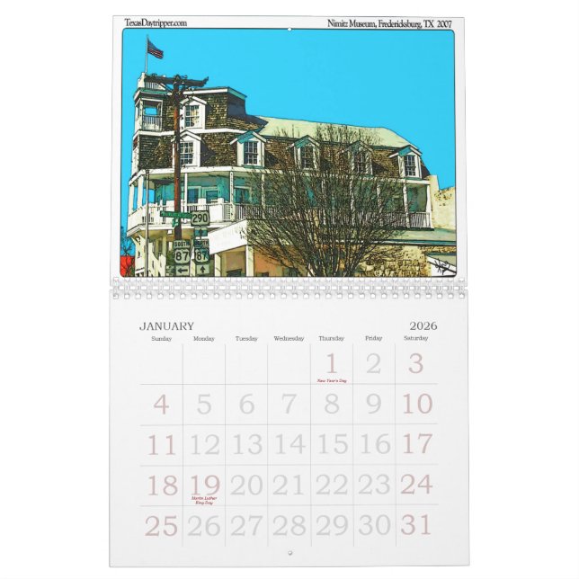 0-2011 Calendar-Fredericksburg, TX Calendar (Jan 2026)