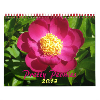 0 2013 Pretty Peonies Calendar