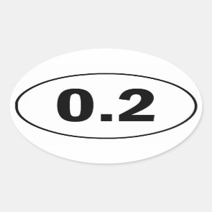 0.2 Mile Funny Running Sticker