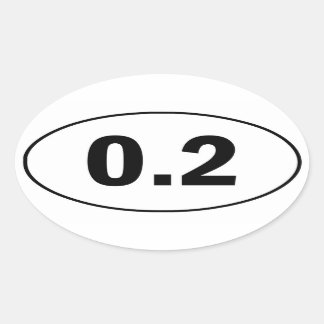 0.2 Mile Funny Running Sticker