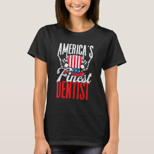 0 America´s Finest Dentist   Usa American Patriot T-Shirt