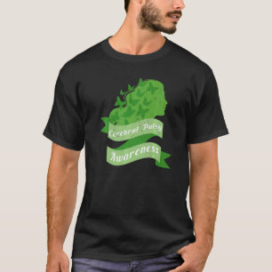 0 Cerebral Palsy Awareness Month Womens Butterfly T-Shirt
